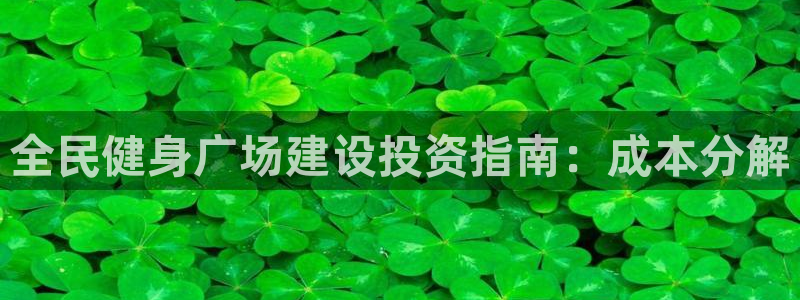 尊龙凯时最新平台登陆：全民健身广场建设投资指南：成本分解